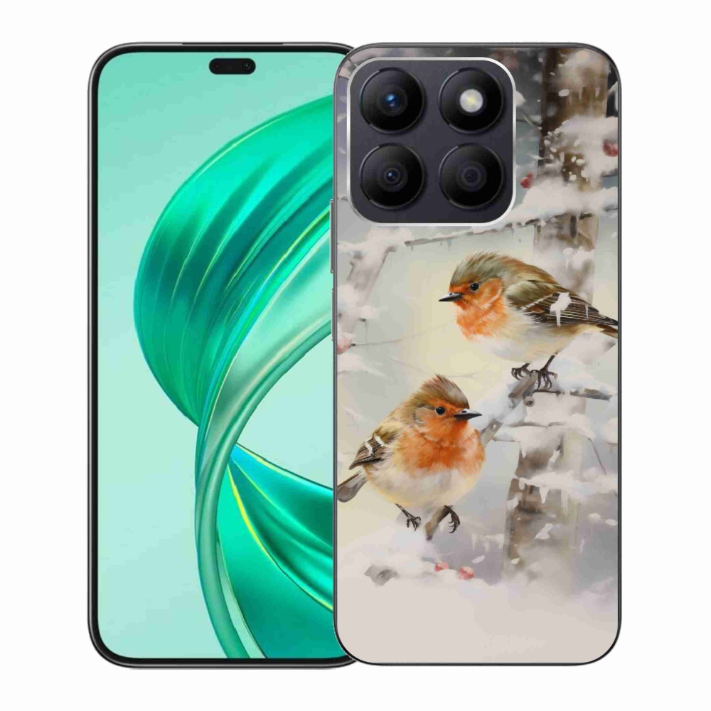 Zselés borítás mmCase a Honor X8b készülékhez - madarak télen