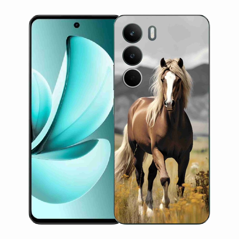 Zselés tok mmCase a Realme C71 készülékhez - barna ló 1