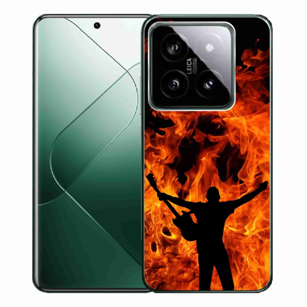Gél borító mmCase a Xiaomi 14 Pro számára - zenész és tűz
