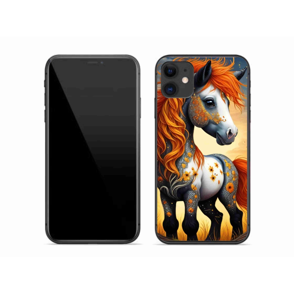 Zselés borítás mmCase iPhone 11 készülékhez - színes póni