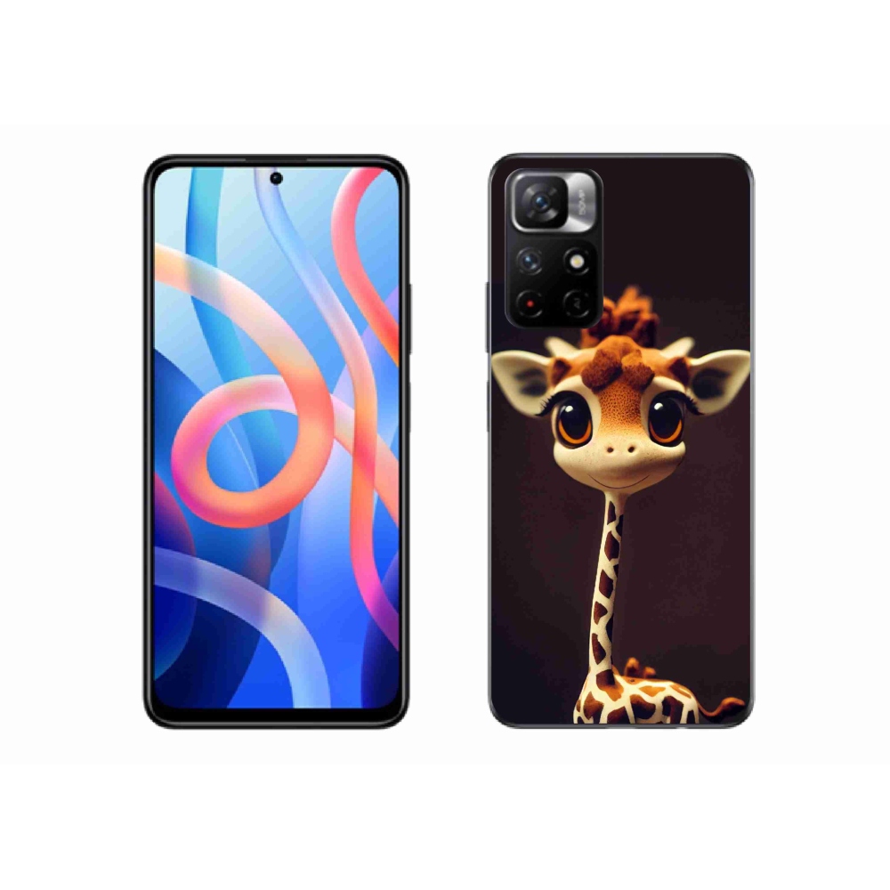Gél borítás mmCase a Xiaomi Redmi Note 11S 5G-hez - kis zsiráf