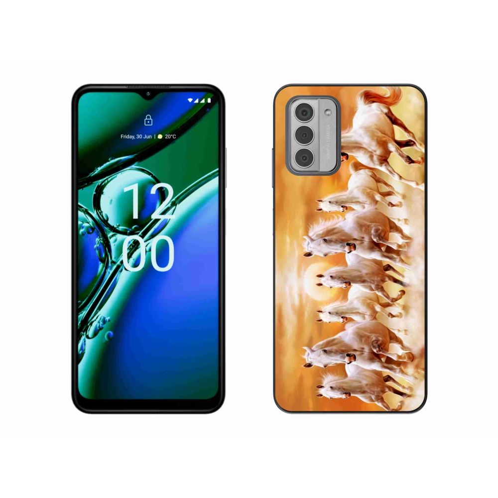 Gél tok mmCase a Nokia G42 készülékhez - lovak 2