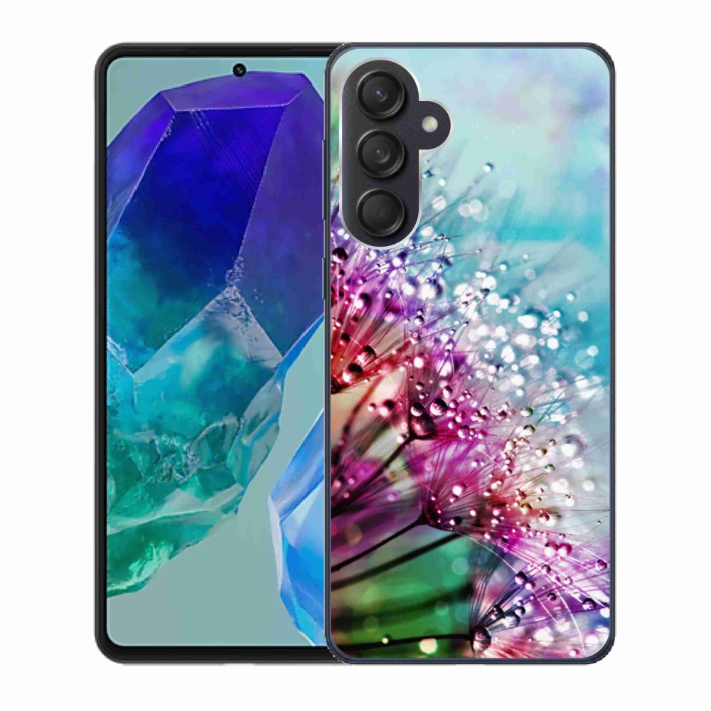 Gél borítás mmCase Samsung Galaxy M55 5G - színes virágokhoz