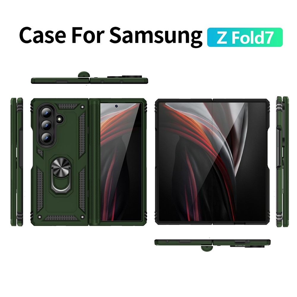 Gyűrűálló borítás Samsung Galaxy Z Fold7 5G készülékhez - zöld