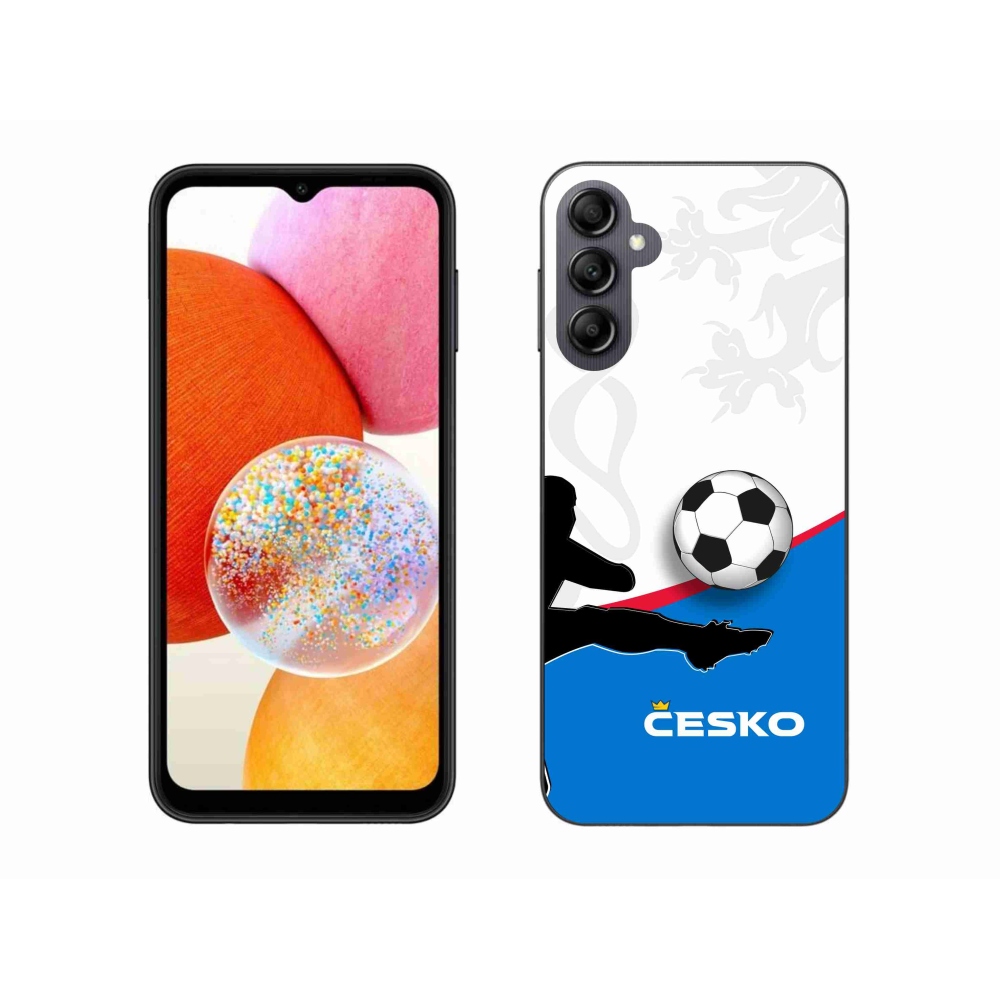 Gél borítás mmCase Samsung Galaxy A14 4G/5G - futball Csehország 3