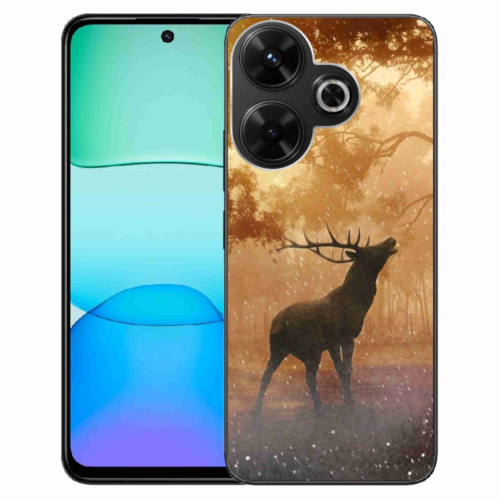 Zselés borítás mmCase a Xiaomi Redmi 13 4G/Poco M6 4G számára - szarvas a vadászaton