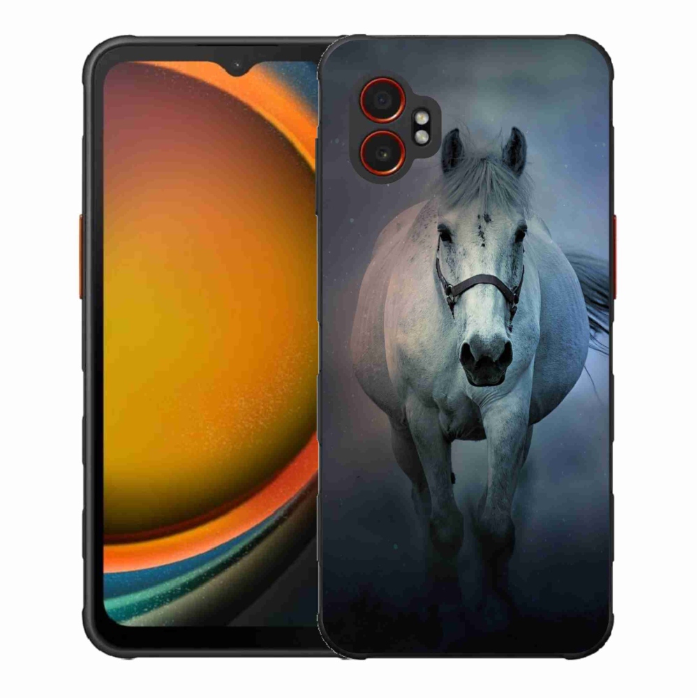 Gél borítás mmCase Samsung Galaxy Xcover 7 Pro - futó fehér ló - Samsung Galaxy Xcover 7 Pro számára
