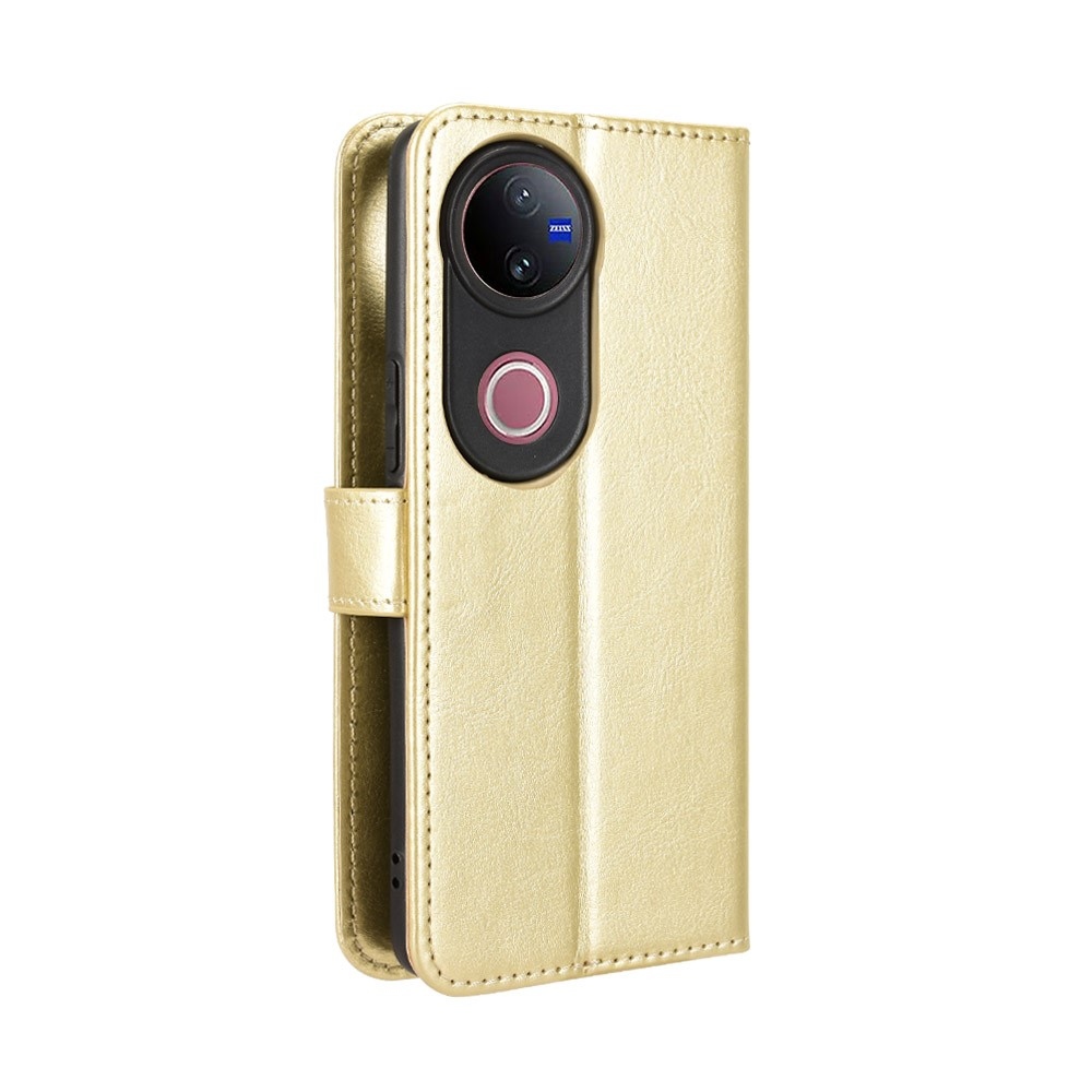 Őrült könyv tok a Vivo V50 5G-hez - arany színben