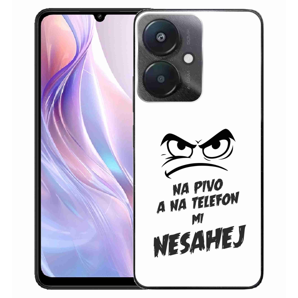 Gél borító mmCase a Xiaomi Redmi 13C 5G számára - sör motívum 2 fehér háttérrel