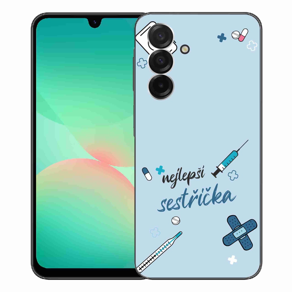 Gél borító mmCase Samsung Galaxy A26 5G - legjobb kishúg kék háttérrel