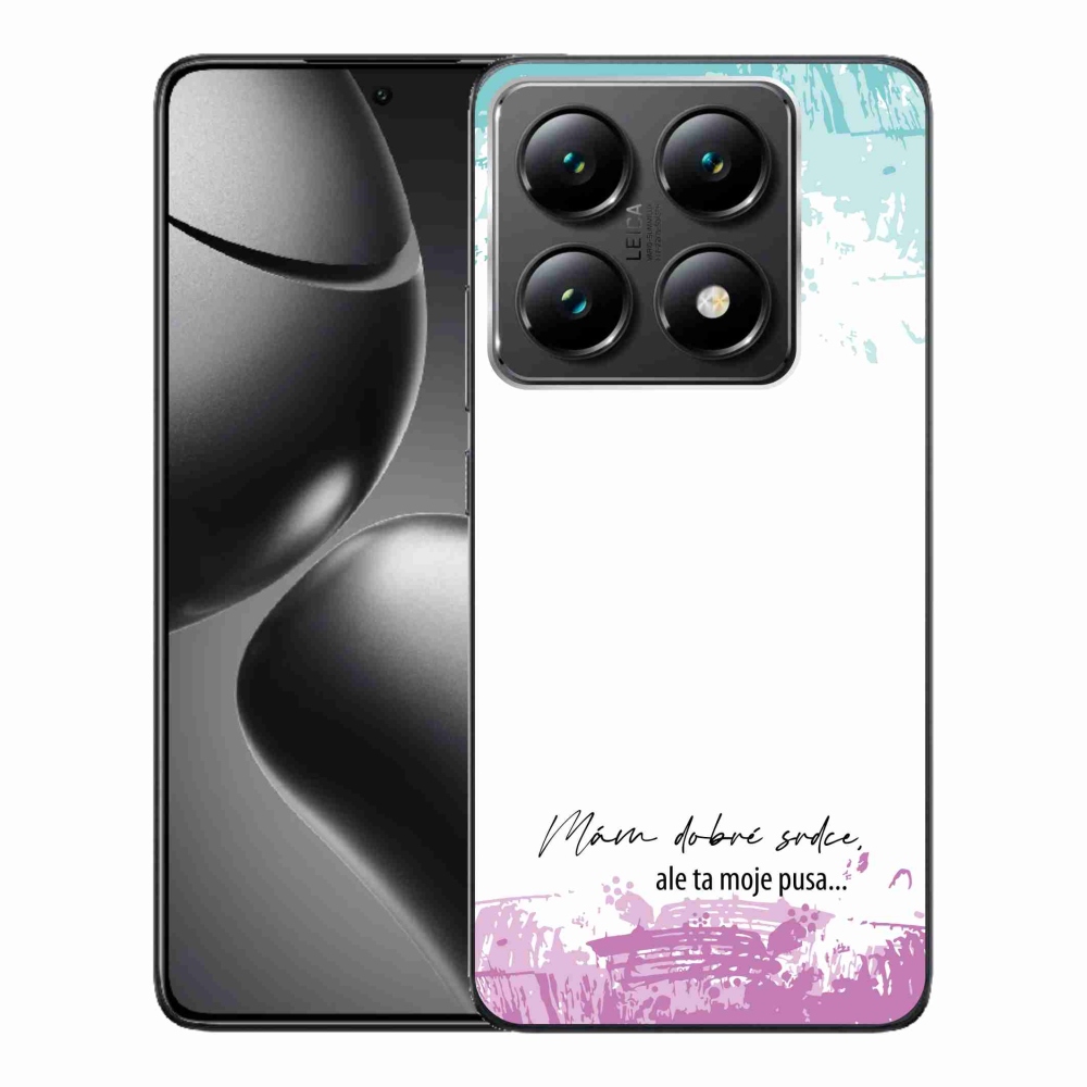 Gél borító mmCase a Xiaomi 14T Pro számára - vicces szöveg 3 fehér háttérrel