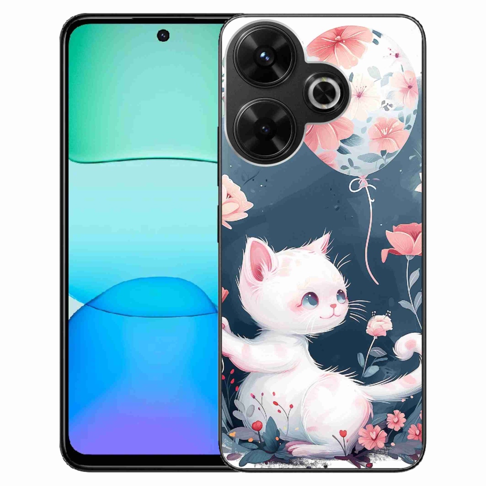 Gél borítás mmCase a Xiaomi Redmi 13 4G/Poco M6 4G - cica lufival