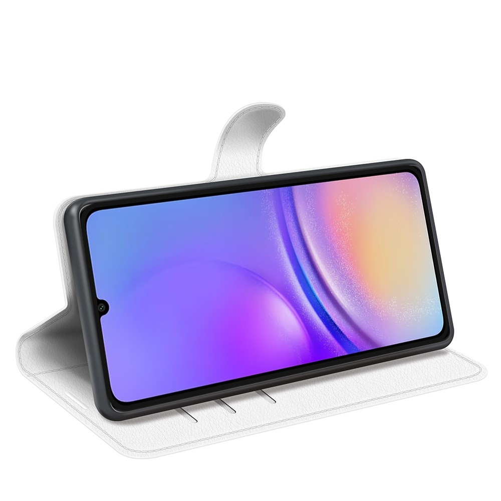 Litchi könyv tok Samsung Galaxy A06 4G - fehér