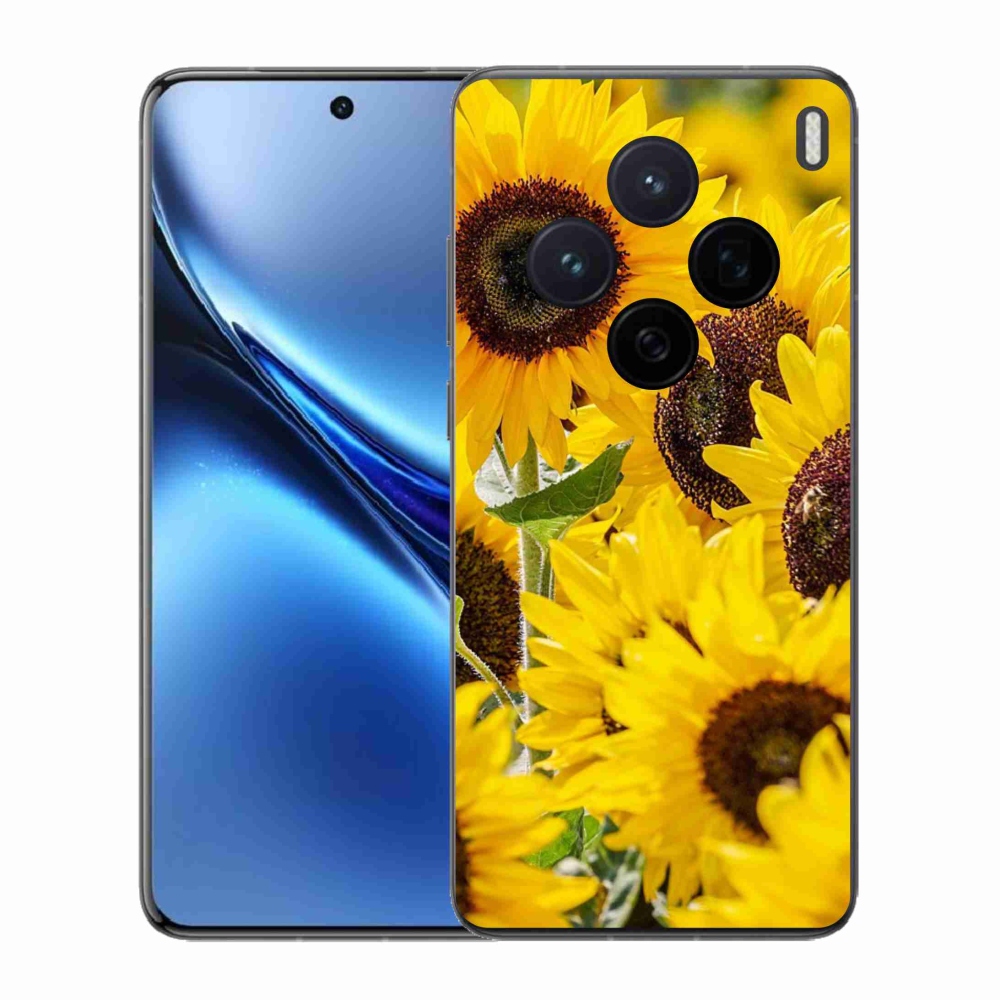 Zselés borítás mmCase a Vivo X200 5G készülékhez - Napraforgó