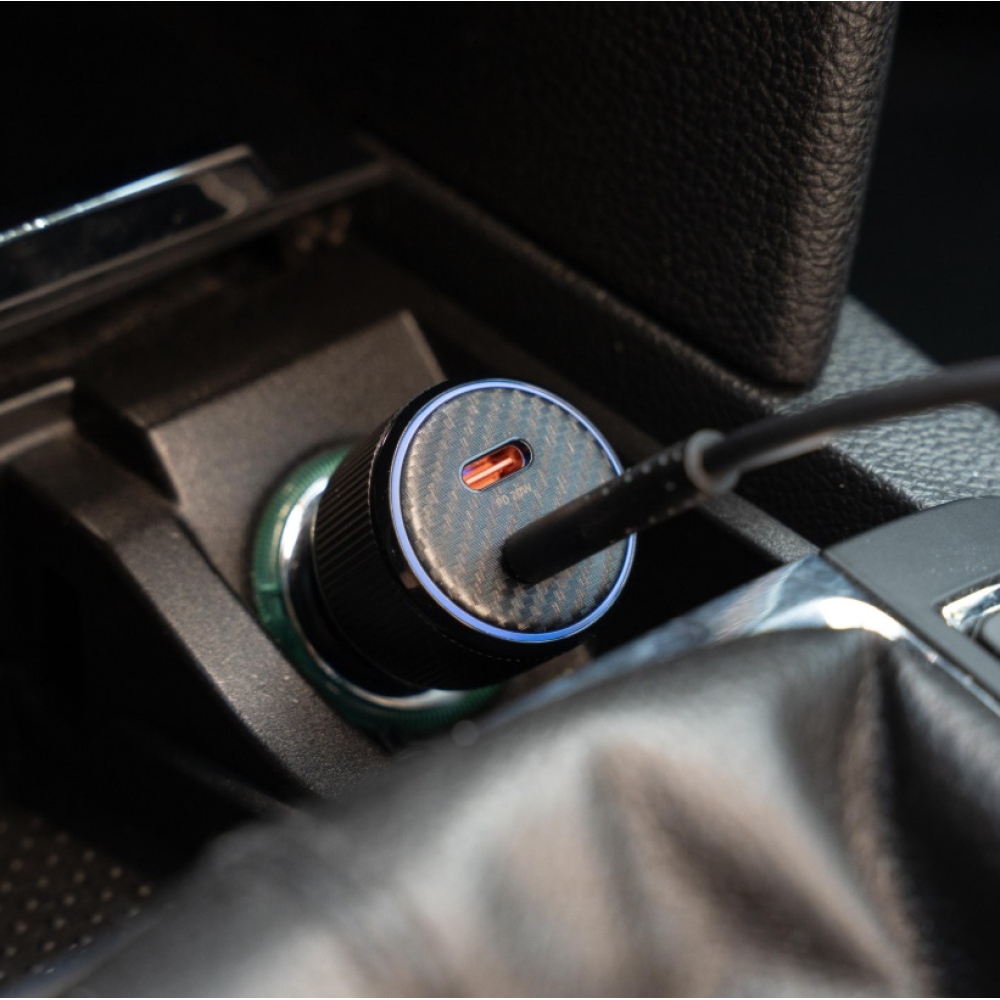 Swissten CL adapter 2x USB-C PD, 20W - fekete + USB-C / USB-C kábel, 1m