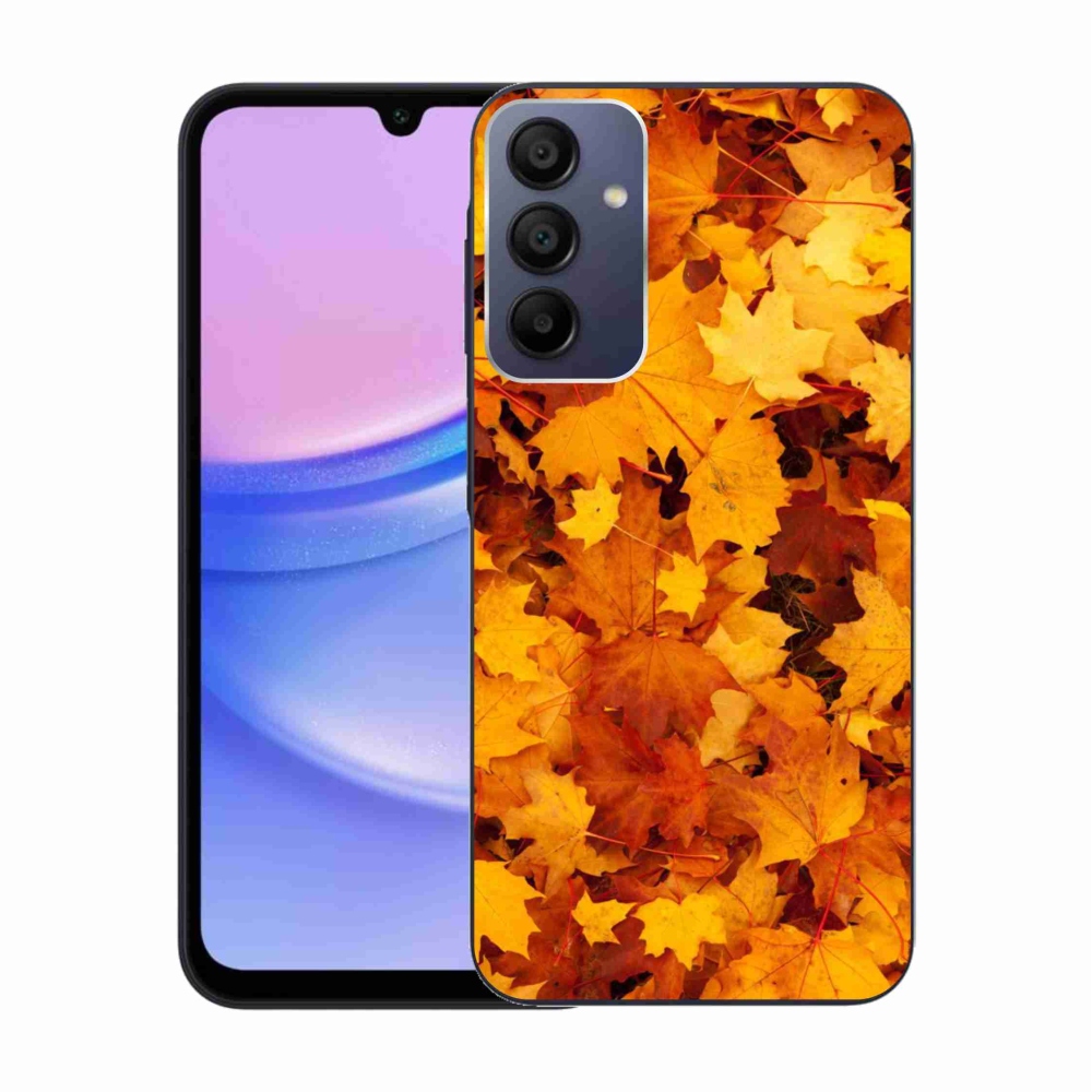 Zselés borítás mmCase Samsung Galaxy A15 4G/5G - juharlevelek