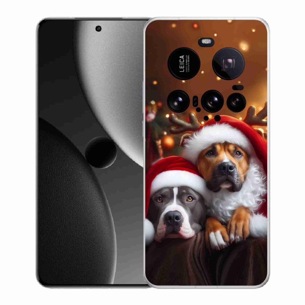 Gél borító mmCase a Xiaomi 15 Ultra - Karácsonyi kutyákhoz