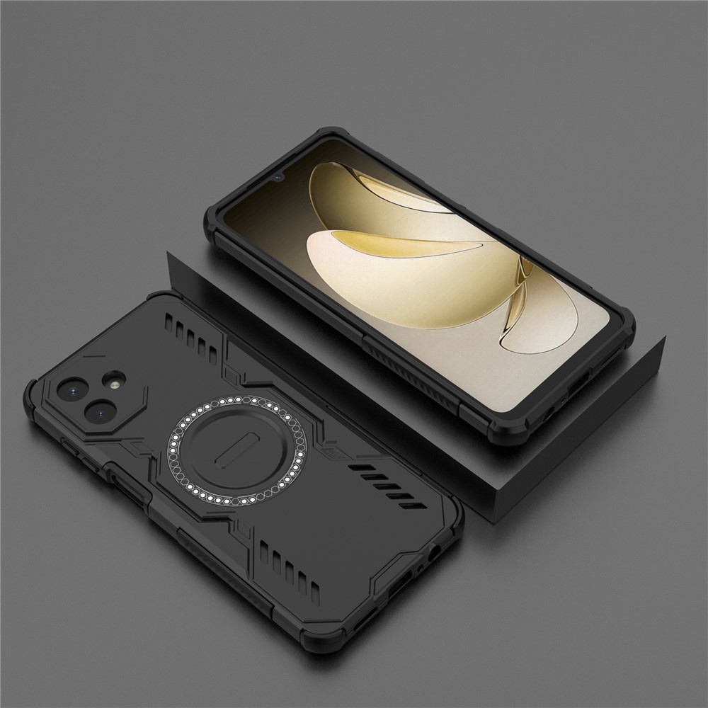 Üreges, tartós védőburkolat MagSafe-val a Samsung Galaxy A07 4G készülékre - fekete