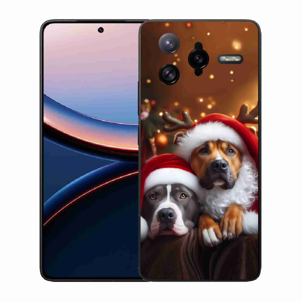 Gél borítás mmCase a Xiaomi Poco F7 Ultra számára - Karácsonyi kutyák