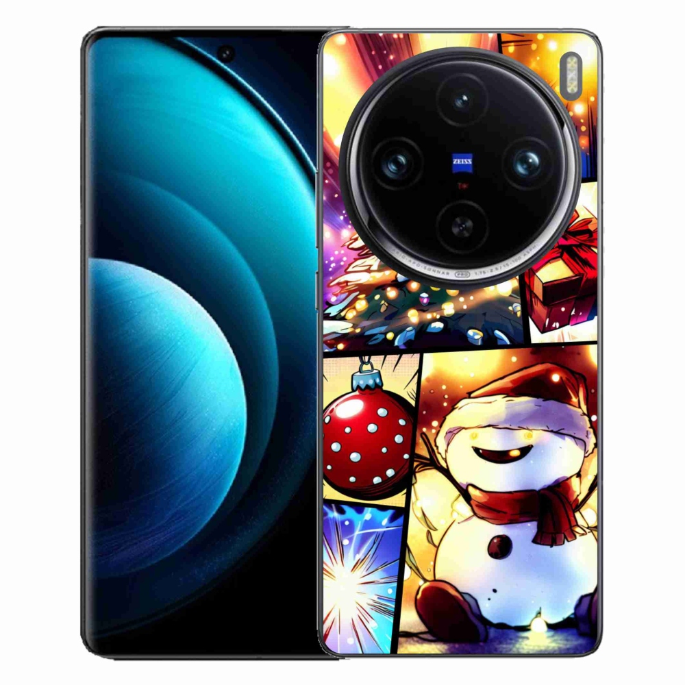 Zselés borító mmCase a Vivo X100 Pro 5G készülékhez - karácsonyi motívumok 1