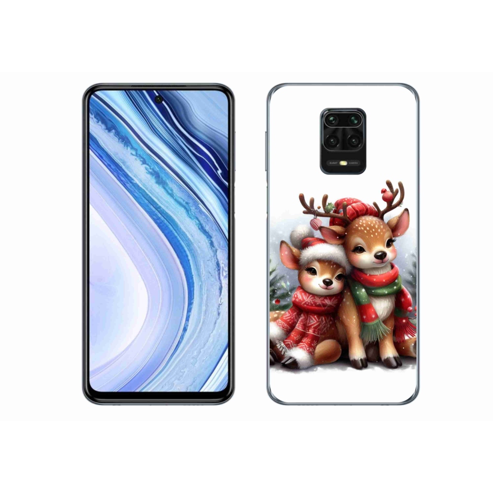 Gél borítás mmCase a Xiaomi Redmi Note 9S-hez - karácsonyi rénszarvas