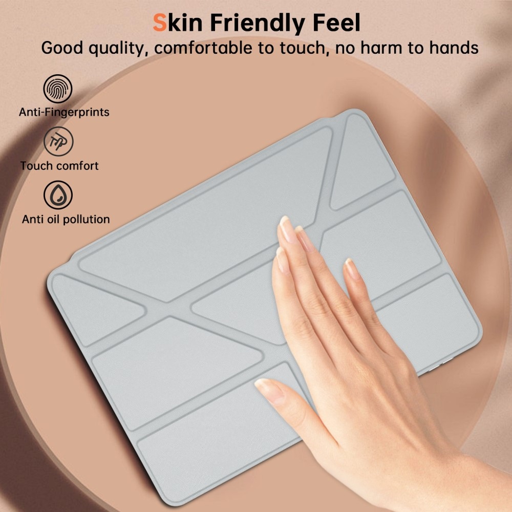 Origami intelligens pozicionáló tok Xiaomi Pad 7/7 Pro táblagéphez - szürke