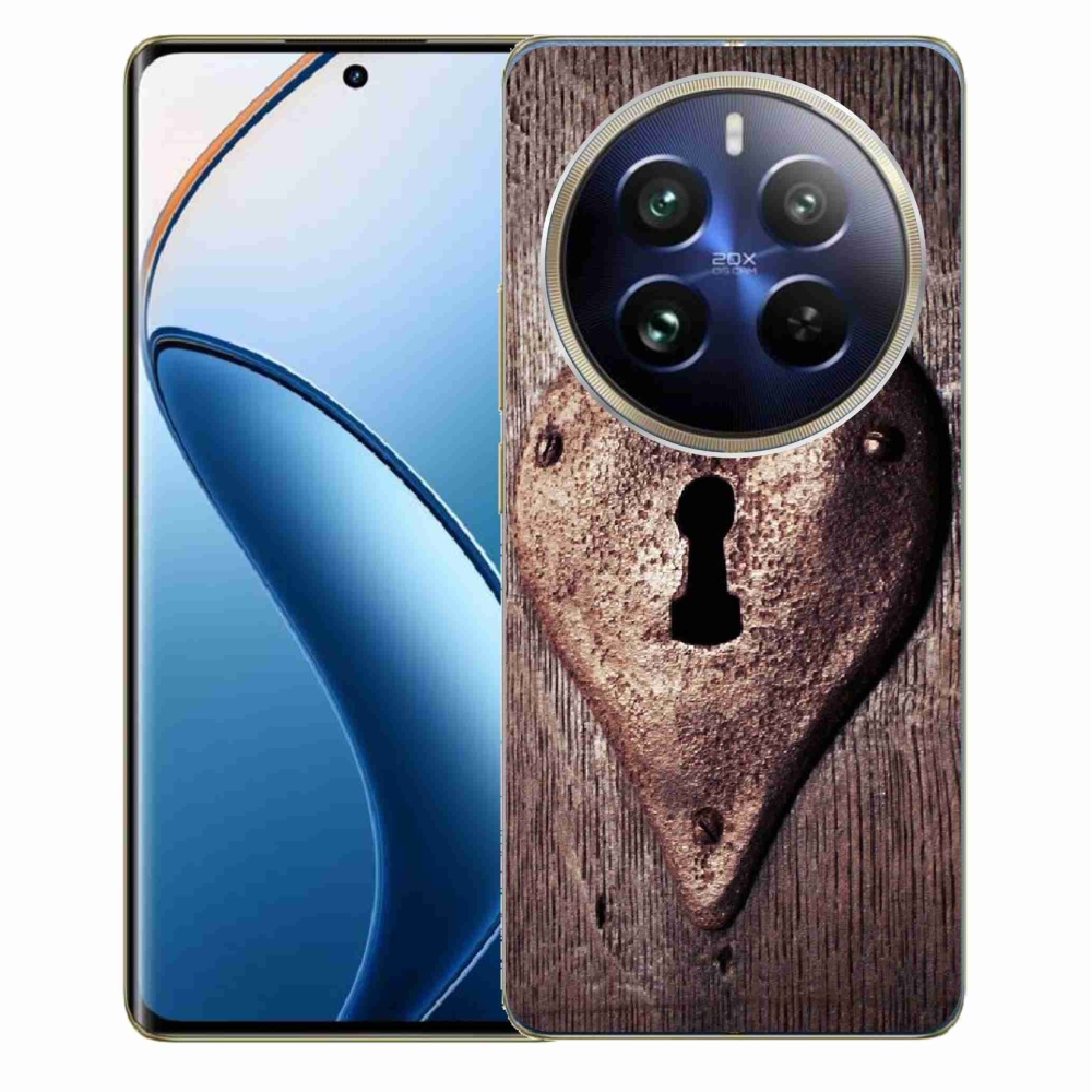 Gél borítás mmCase a Realme 12 Pro 5G/12 Pro+ 5G számára - szív alakú zárral