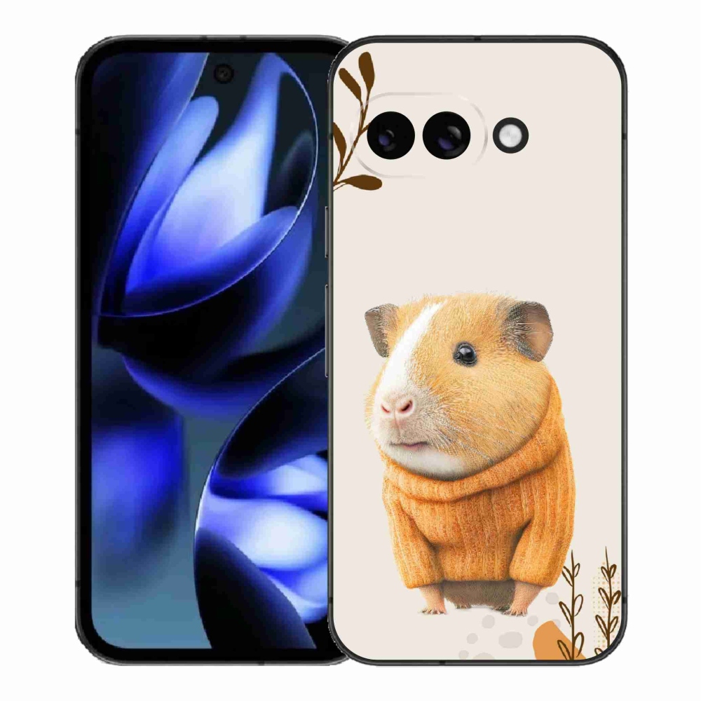 Gél borítás mmCase a Google Pixel 9a számára - tengerimalac pulóverben