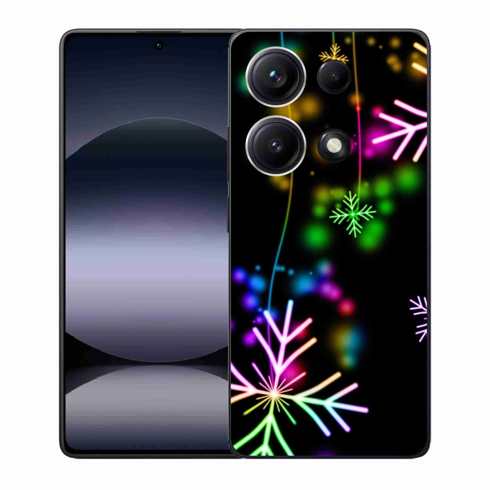 Gél borítás mmCase a Xiaomi Redmi Note 14S-hez - színes pelyhekkel