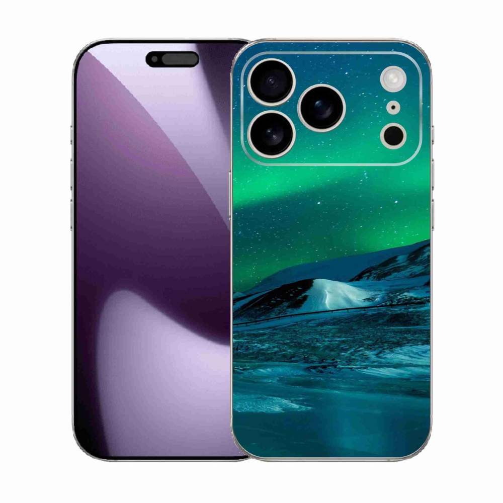 Zselés borítás mmCase iPhone 17 Pro készülékhez - sarki fény