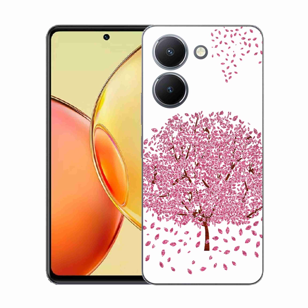 Zselés borító mmCase a Vivo Y36-hoz - rajzfilmfa levelekkel