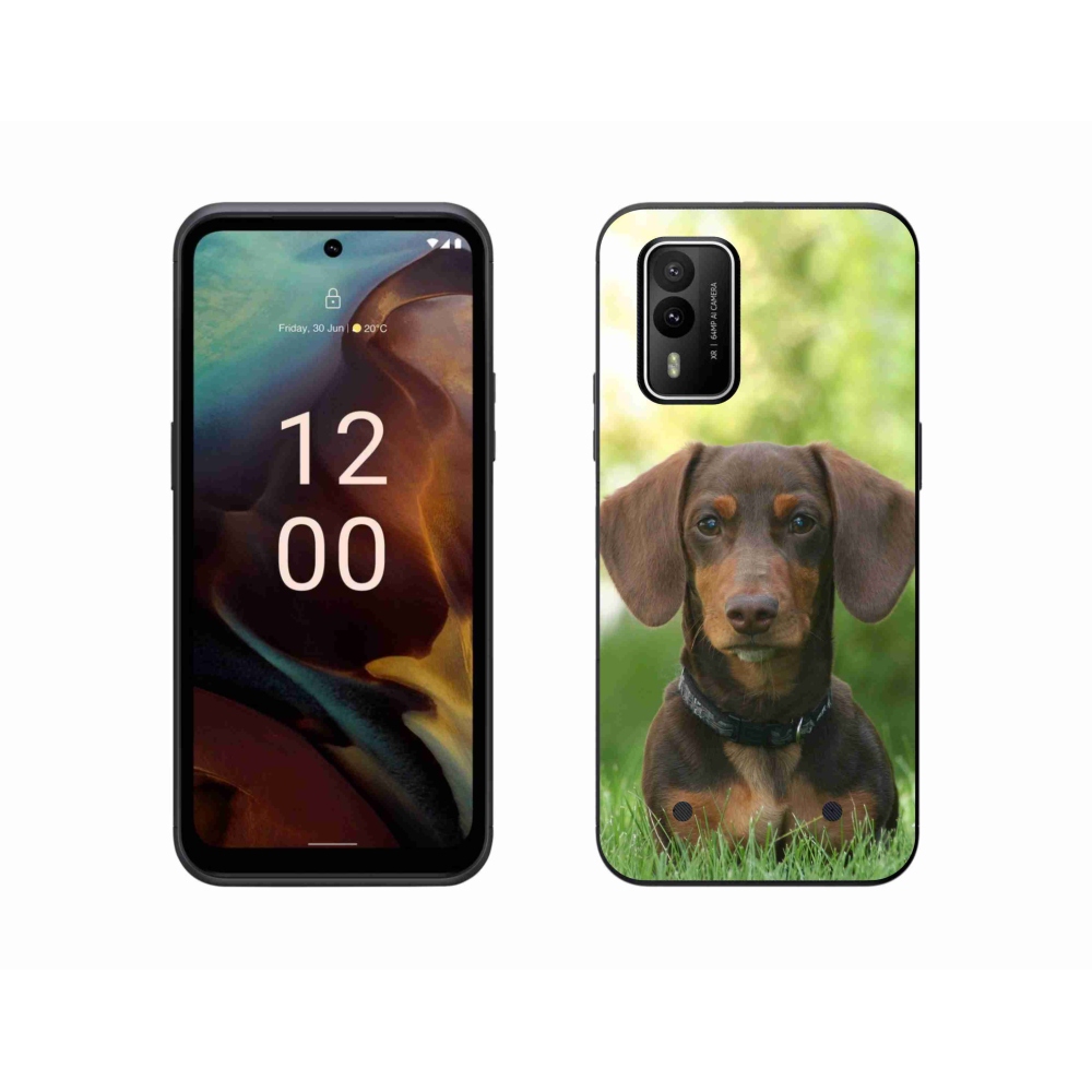 Gél tok mmCase a Nokia XR21 készülékhez - barna tacskó