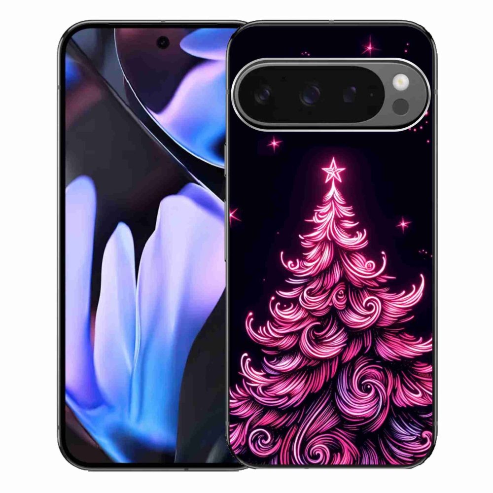 Gél borítás mmCase a Google Pixel 9 Pro XL-hez - neon karácsonyfa 2