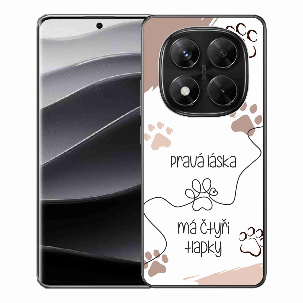 Gél borítás mmCase a Xiaomi Redmi Note 14 Pro 5G/Poco X7 5G számára - kutya motívum 1 fehér háttér