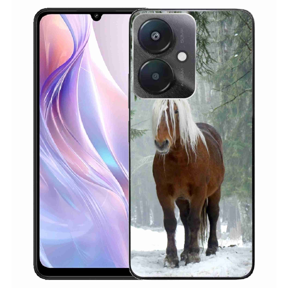 Gél tok mmCase a Xiaomi Redmi 13C 5G számára - ló az erdőben