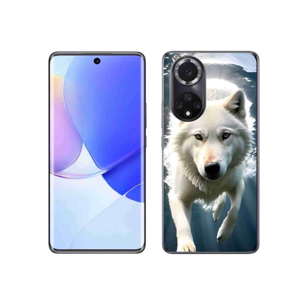Zselés borítás mmCase a Honor 50-hez - fehér farkas