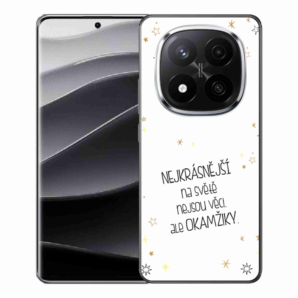 Gél borítás mmCase a Xiaomi Redmi Note 14 Pro+ 5G - idézem 4 fehér háttérrel