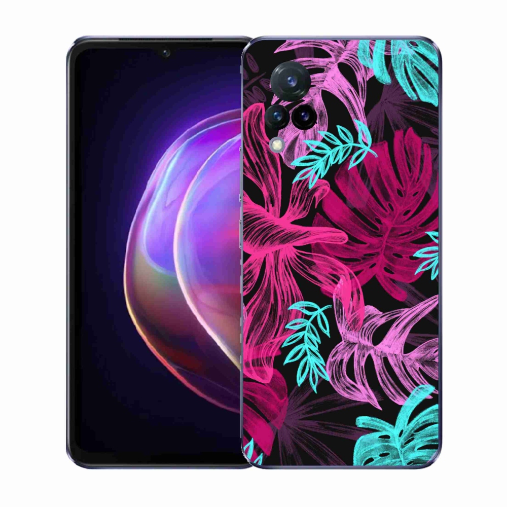 Gél borító mmCase a Vivo V21 4G/5G készülékhez - virágok 1