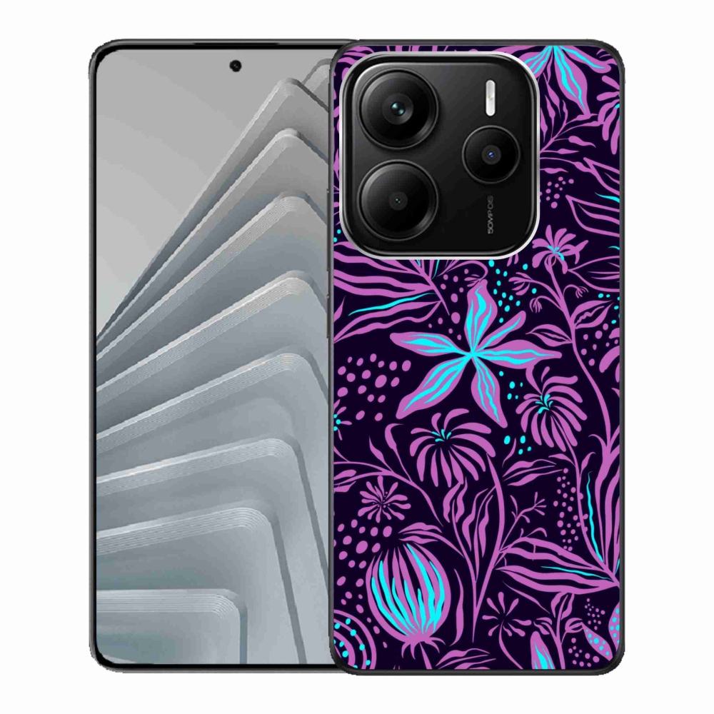 Gél borítás mmCase a Xiaomi Redmi Note 14 5G számára - virágok 2