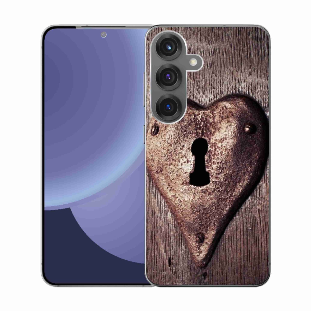 Gél borító mmCase Samsung Galaxy S25 készülékhez - szív alakú zár