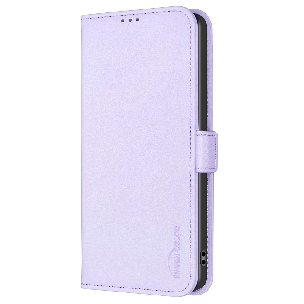 BNF könyvtáska Samsung Galaxy S24 FE készülékhez - világos lila