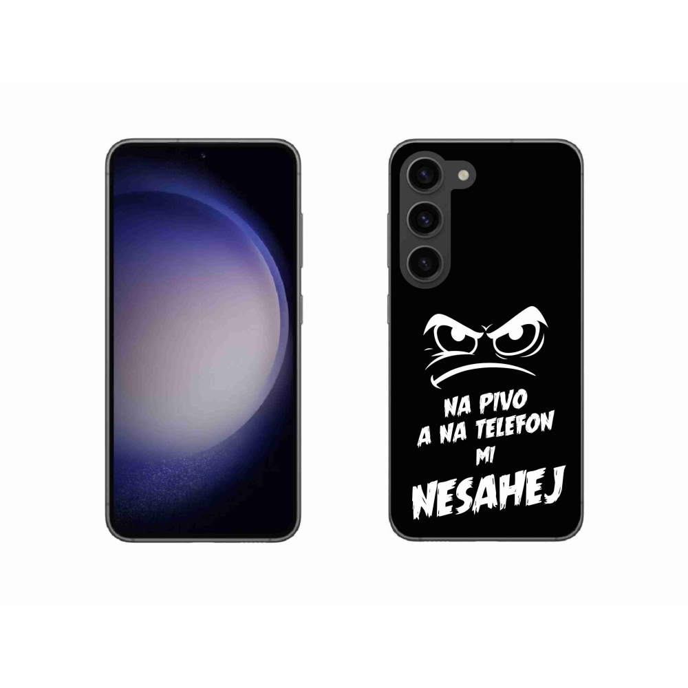 Gél borítás mmCase Samsung Galaxy S23 5G - sör motívum 2 fekete háttérrel