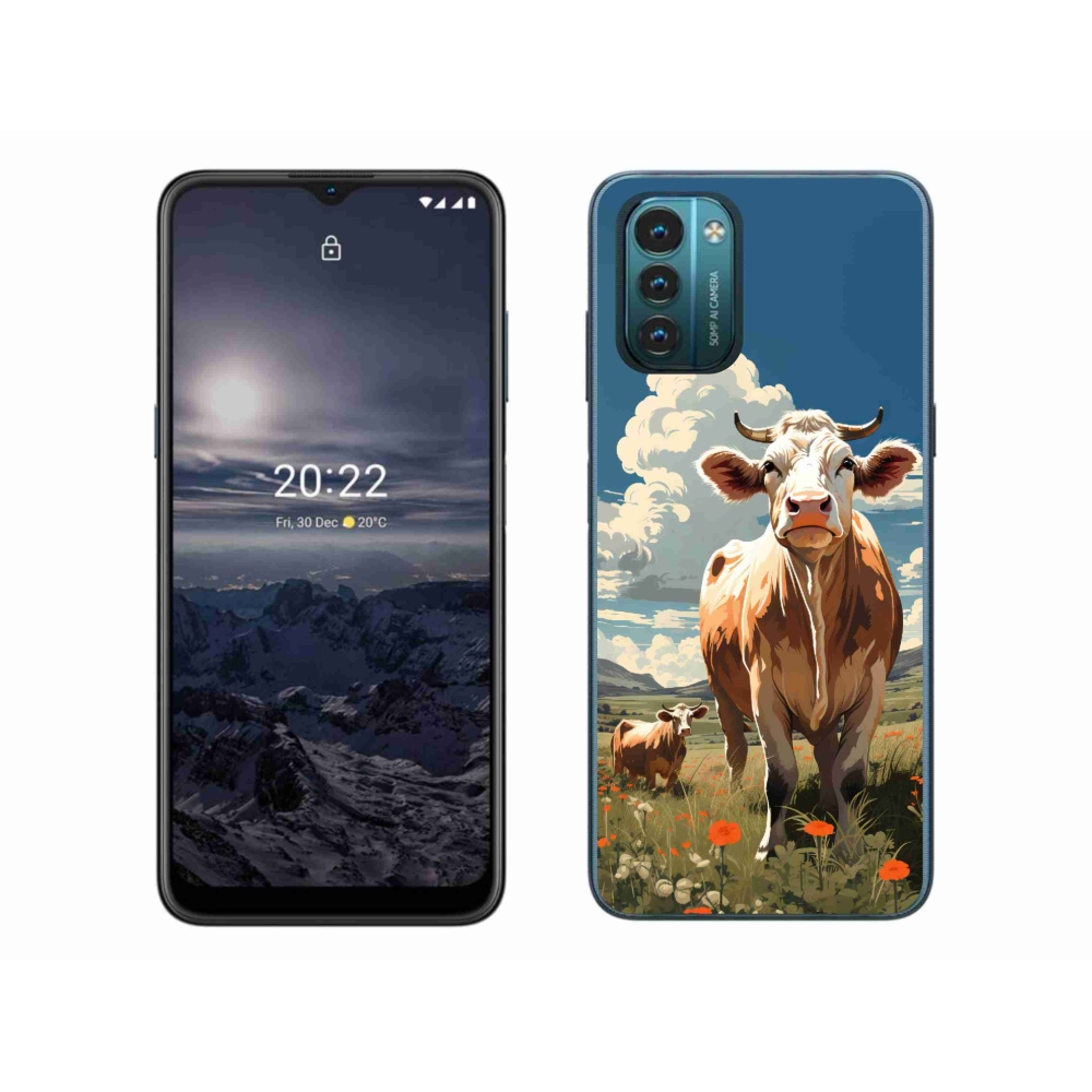 Zselés borítás mmCase a Nokia G11/G21 készülékhez - tehenek a réten