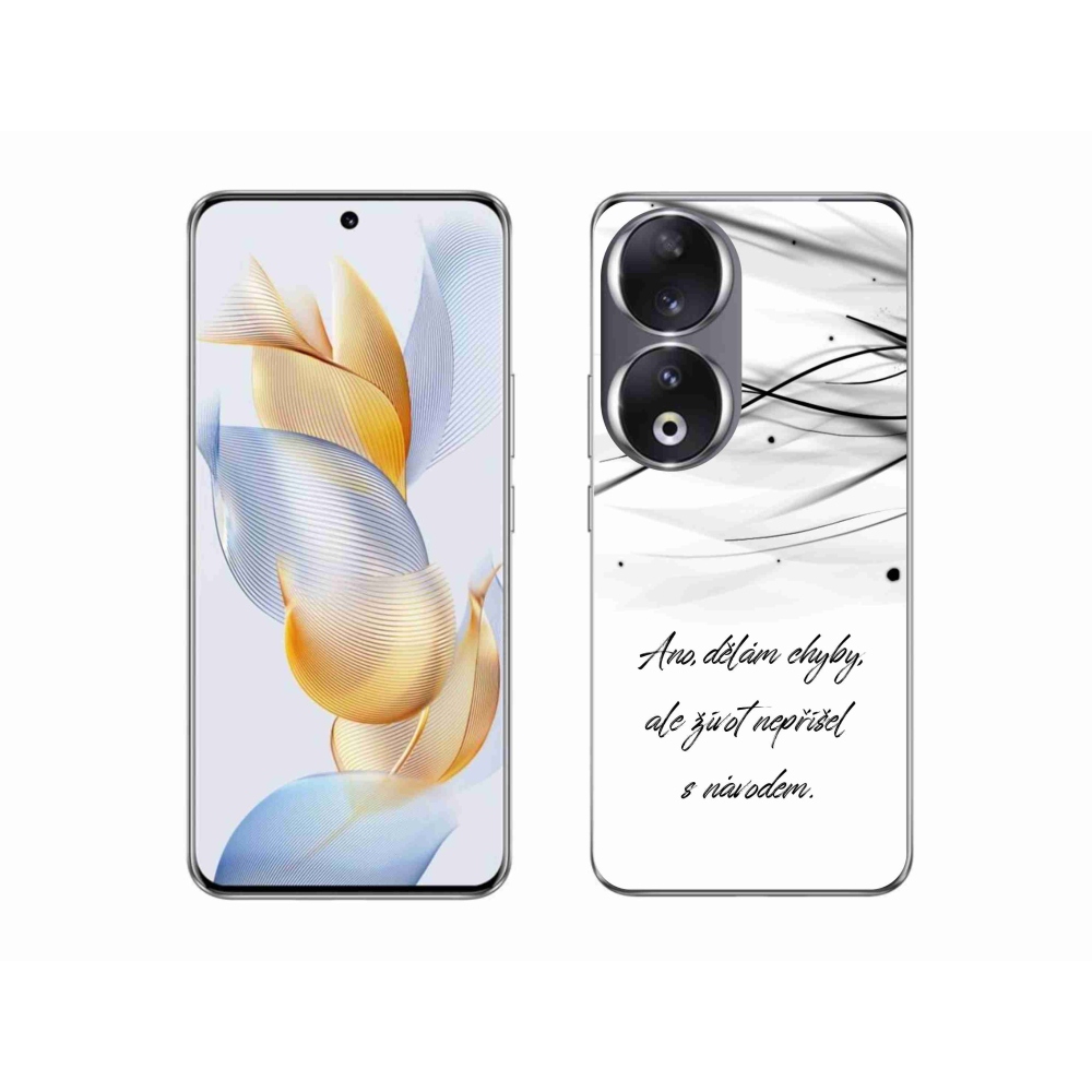 Zselés borító mmCase a Honor 90 készülékhez - idézem fehér háttér