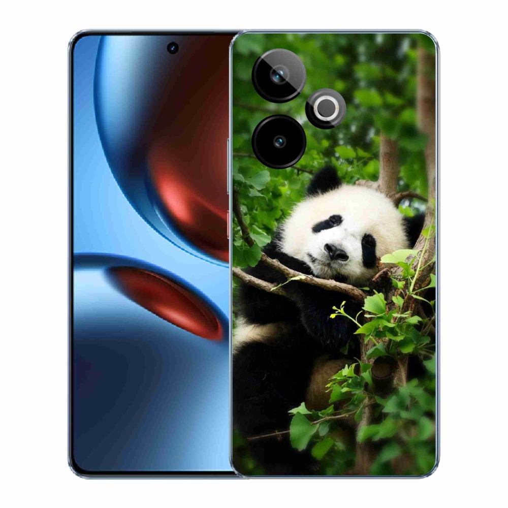 Gél borítás mmCase a Realme GT 7 5G/GT 7T 5G számára - panda