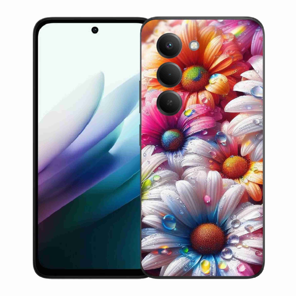 Gél borítás mmCase a Xiaomi Redmi 15 4G/5G (171mm) - színes százszorszépek számára