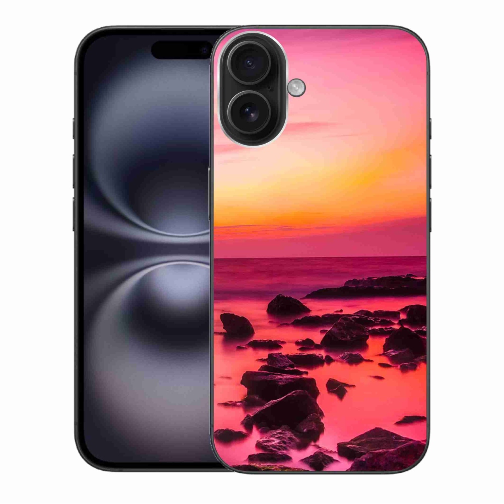 Zselés borítás mmCase iPhone 16 Plus készülékhez - tenger és ragyogás