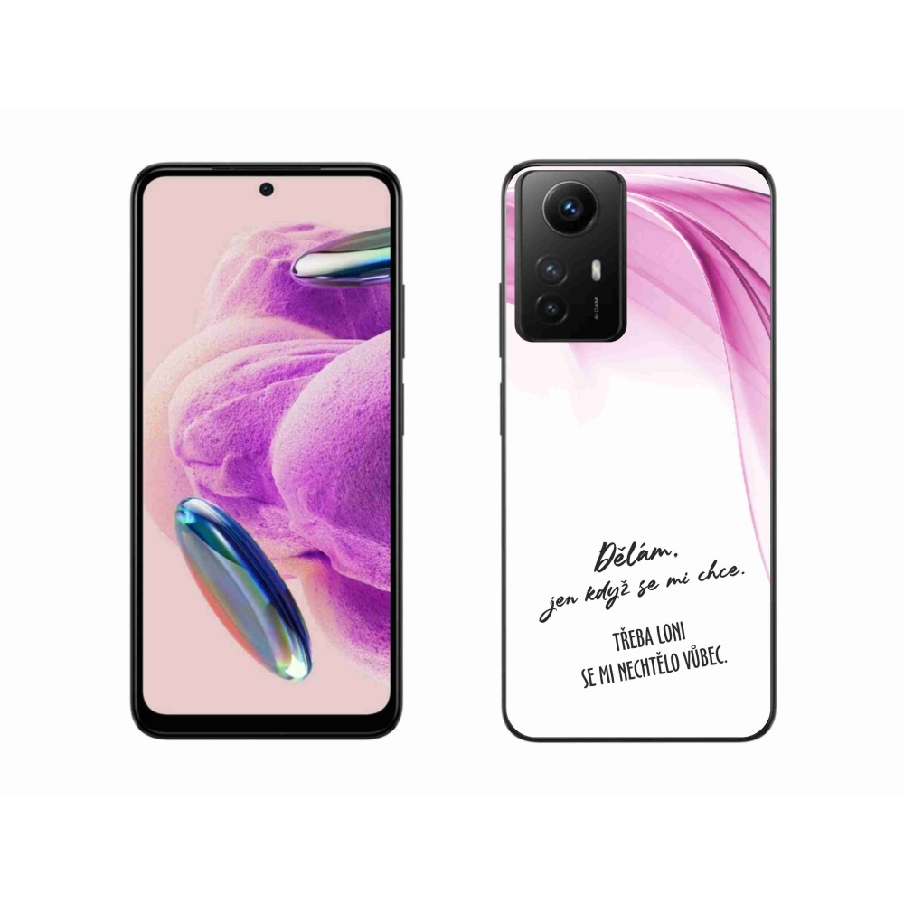 Gél borító mmCase a Xiaomi Redmi Note 12S-hez - vicces szöveg 12 fehér háttérrel