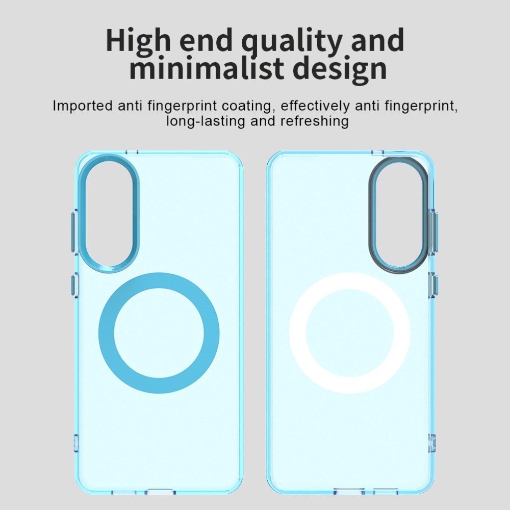 Candy zselés tok MagSafe-val Samsung Galaxy S25 Edge-re - kék