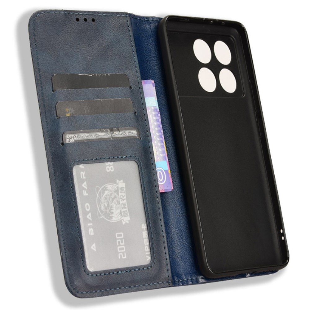 Vintage könyv tok a Xiaomi Poco X6 Pro 5G-hez - fekete